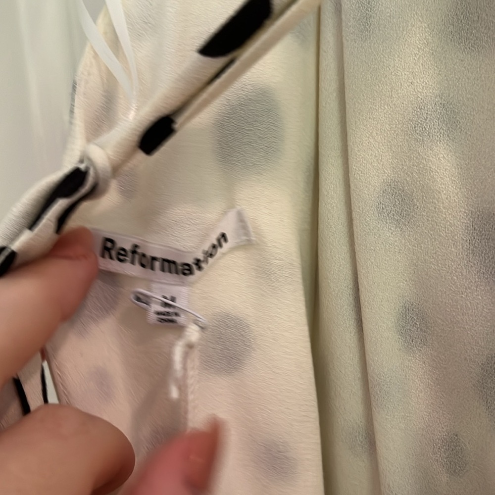 Reformation Cara Polka Dot Crop Top - Picture 7 of 8